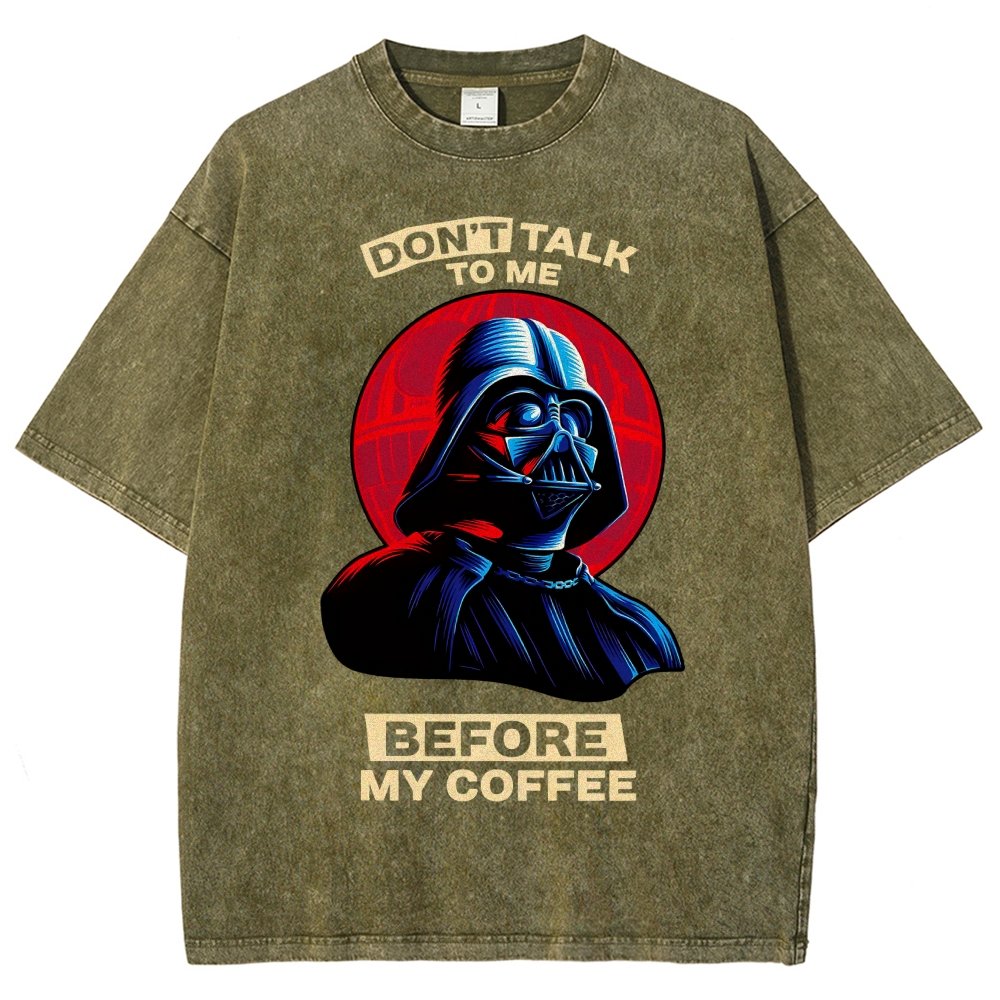 Don’t Talk to Me Before Coffee Vintage Distressed T-shirt