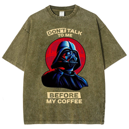 Don’t Talk to Me Before Coffee Vintage Distressed T-shirt