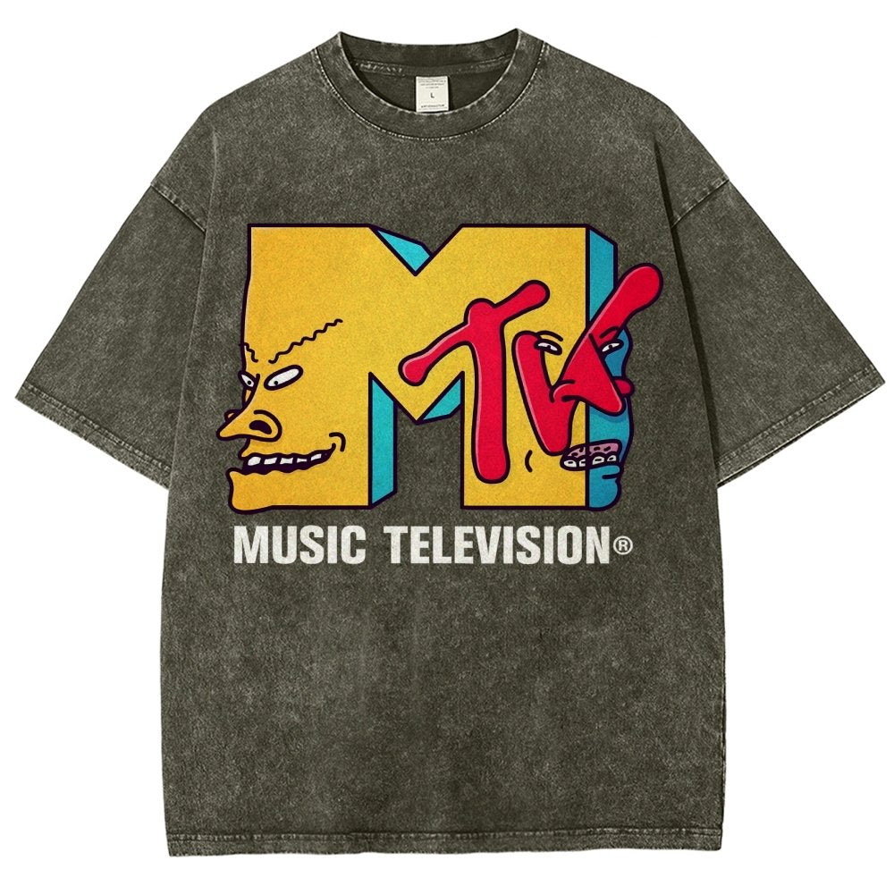 Music Television Vintage Distressed T-shirt