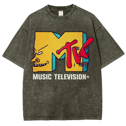 Music Television Vintage Distressed T-shirt