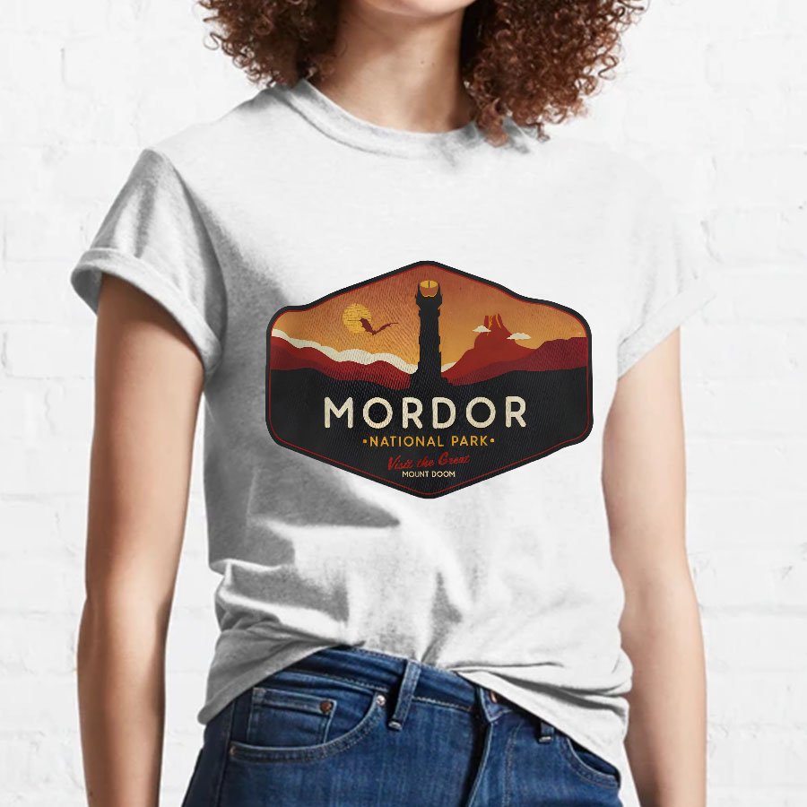 Mysterious Realm National Park Nerdy T-Shirt