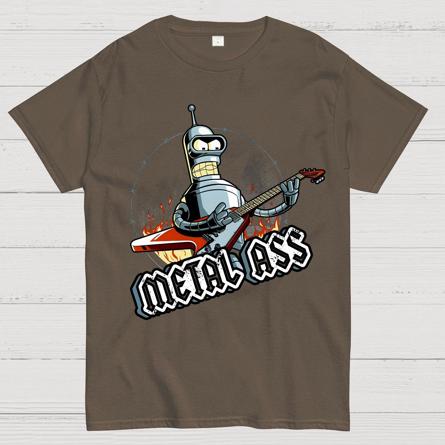 Robot Metal Rock Geek T-Shirt