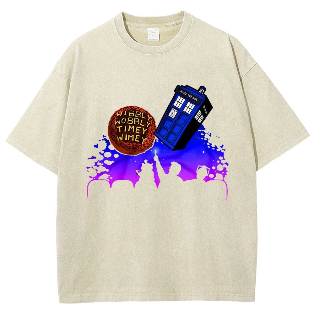 Wibbly Wobbly Timey Wimey   Vintage Distressed T-shirt