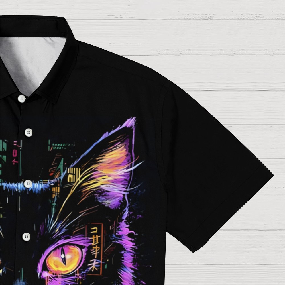 Street Cat Geek Hawaiian Shirt