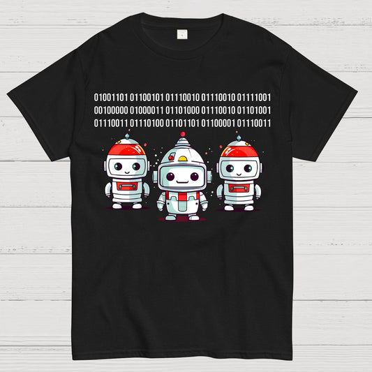 Robot Binary Christmas Geek T-Shirt