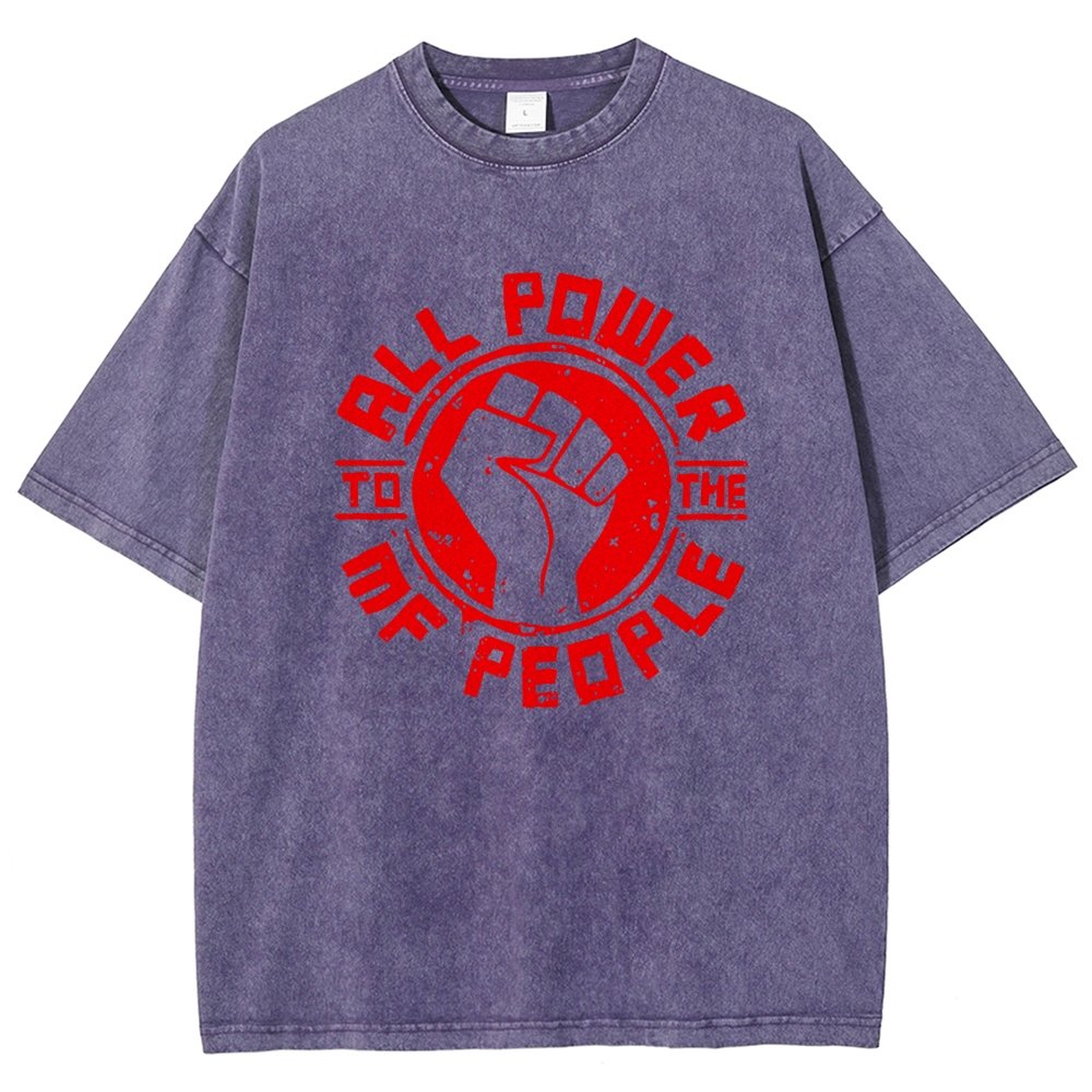 All Power Vintage Distressed T-shirt