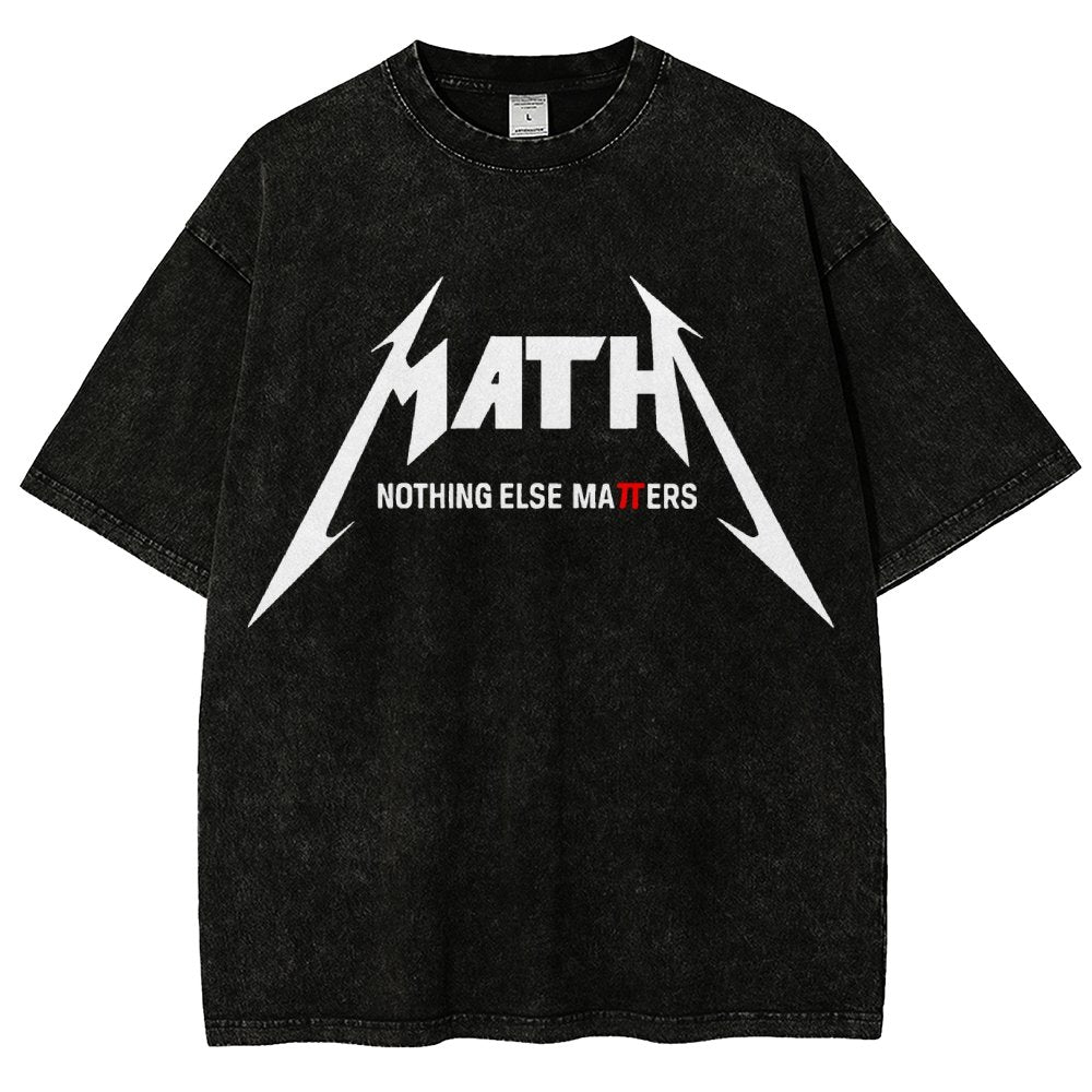 Math Nothing Else Matters Vintage Distressed T-shirt