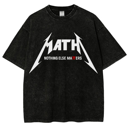 Math Nothing Else Matters Vintage Distressed T-shirt
