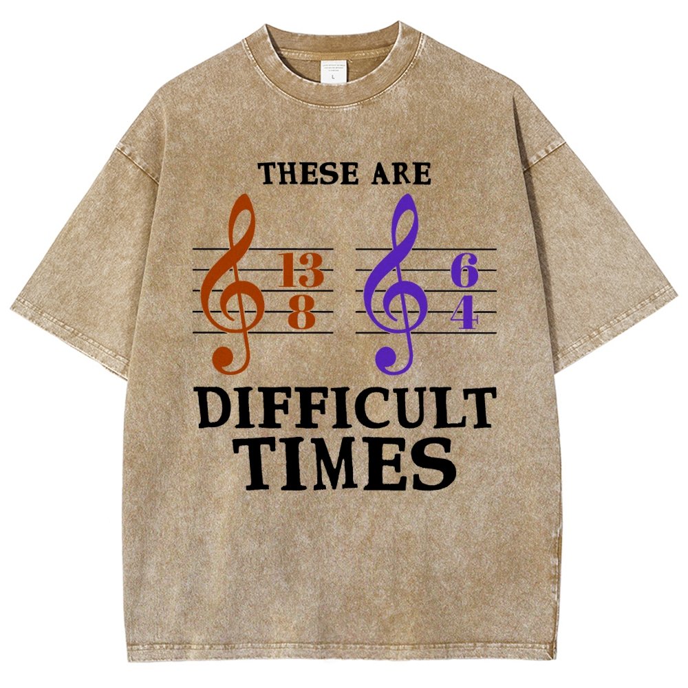 These Are Difficult Times Vintage Distressed T-shirt