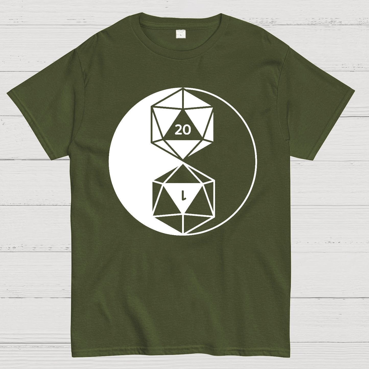 Dice Yin Yang Geek T-Shirt