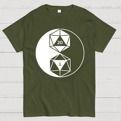 Dice Yin Yang Geek T-Shirt