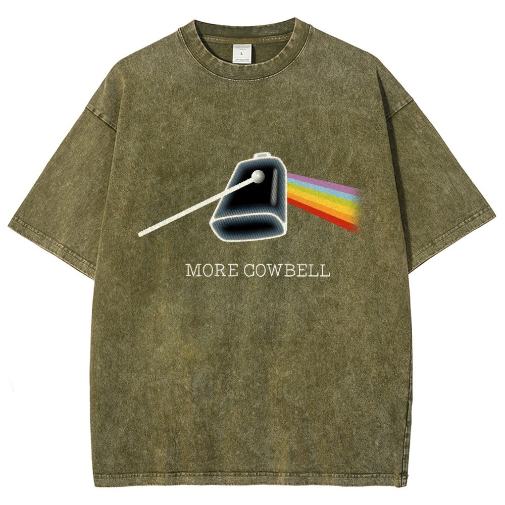More Cowbell Vintage Distressed T-shirt