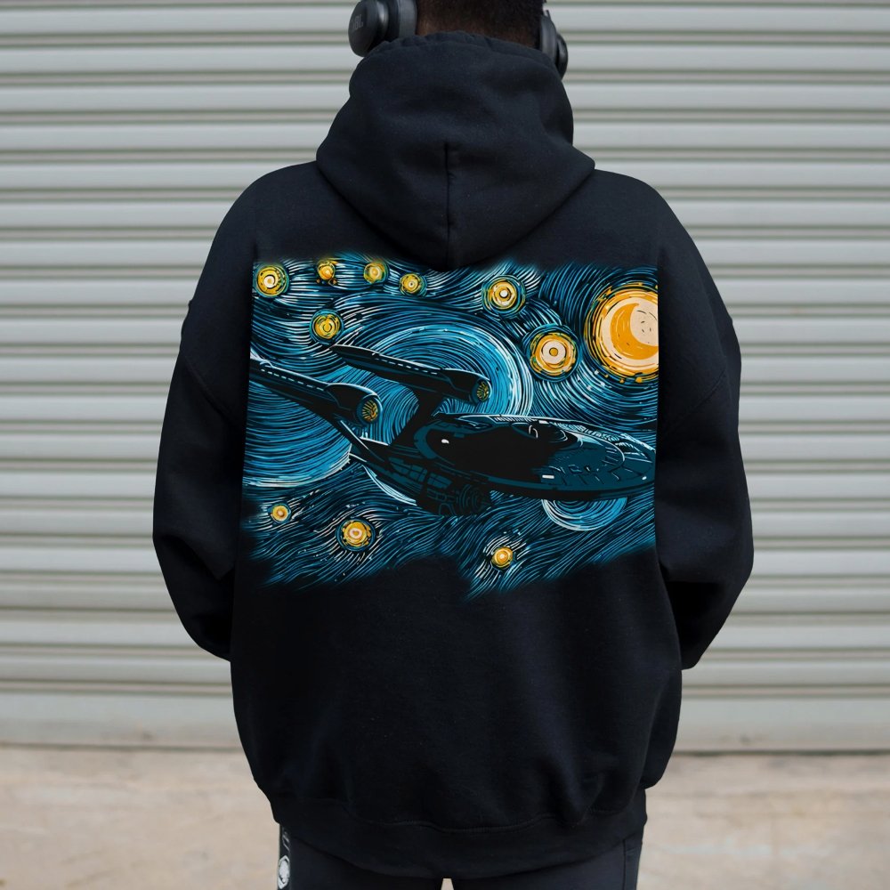 Printed Back Cotton Hoodie