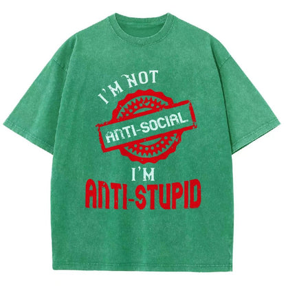 Anti-Stupid Vintage Distressed T-shirt