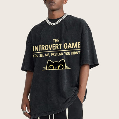 The Introvert Game Vintage Distressed T-shirt