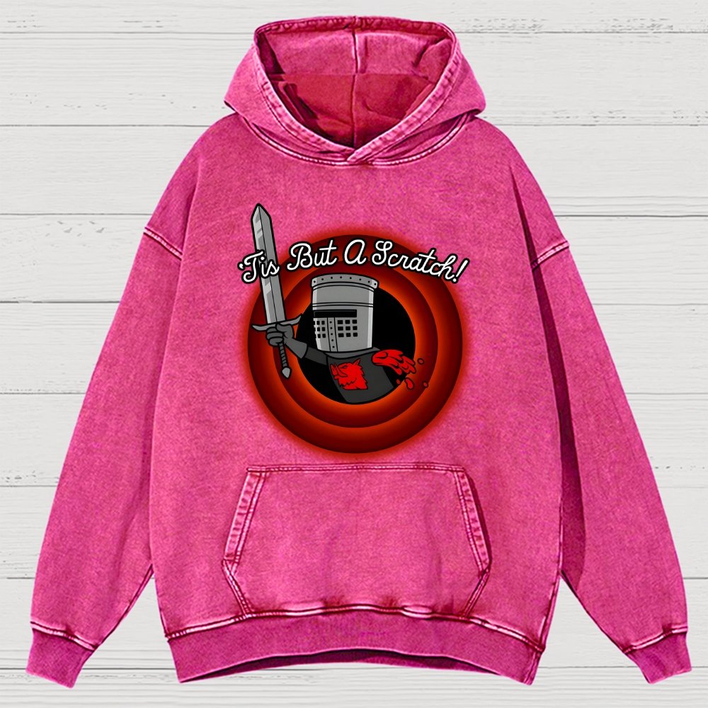 Tis But A Scratch Folks! Vintage Distressed Hoodie