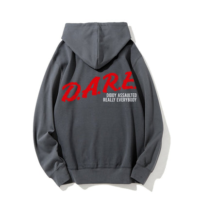 NO DIDDY Printed Back Unisex Cotton Hoodie
