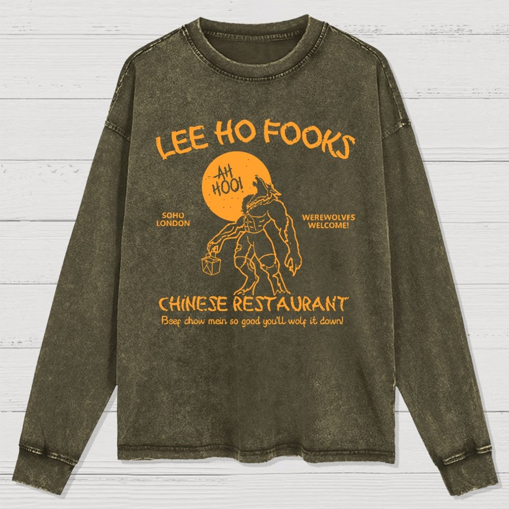 Lee Ho Fooks Chinese Restaurant Washed Long Sleeve Tee
