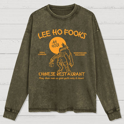 Lee Ho Fooks Chinese Restaurant Washed Long Sleeve Tee