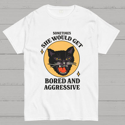 Angry Cat Funny Geek T-Shirt