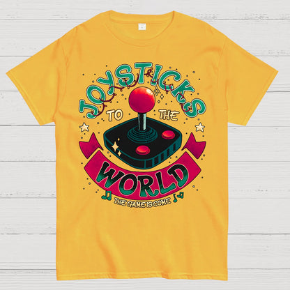 Joysticks To The World Geek T-Shirt