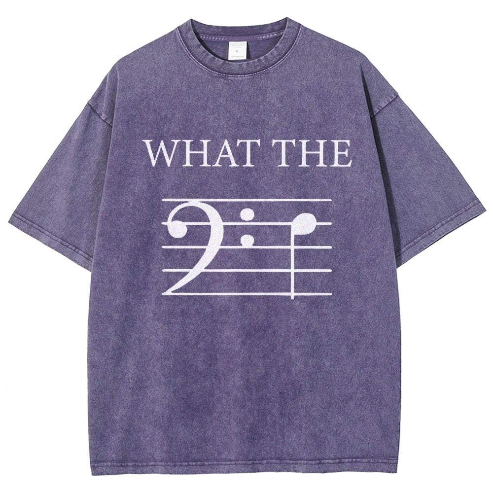 What The F (Bass) Vintage Distressed T-shirt