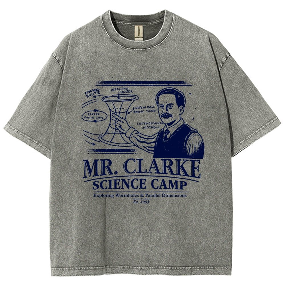 Mr. Clarke – Science Camp Vintage Distressed T-shirt