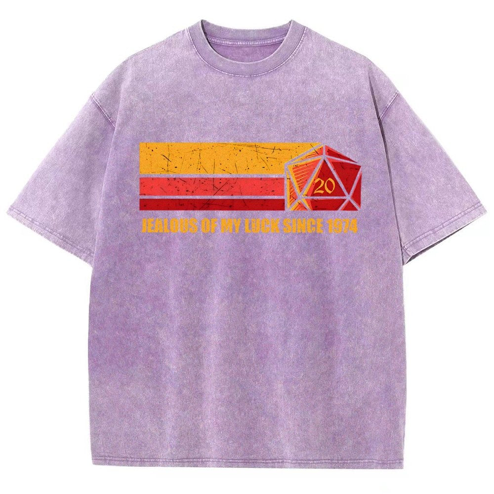 JEALOUS OF MY LUCK SINCE 1974 Vintage Distressed T-shirt