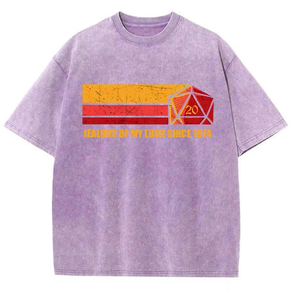 JEALOUS OF MY LUCK SINCE 1974 Vintage Distressed T-shirt