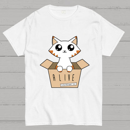 Schrödinger's Cat Glow in the Dark Nerdy T-Shirt