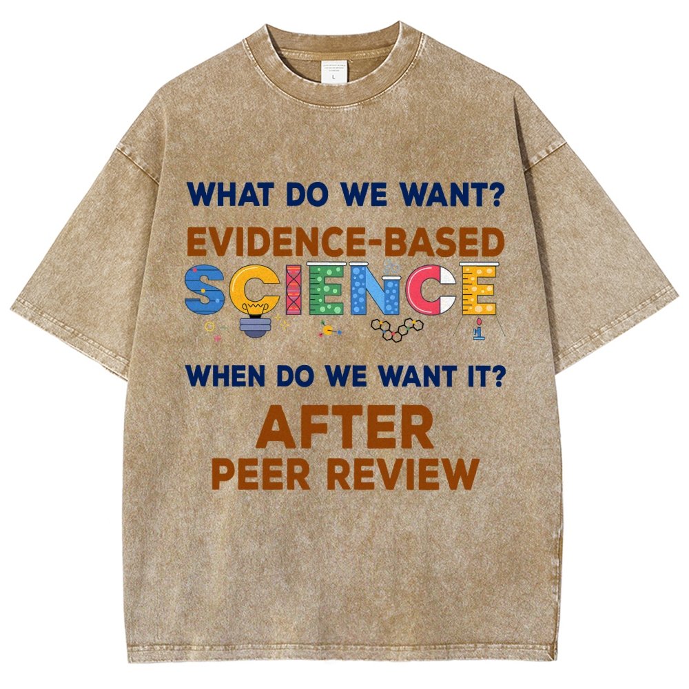 We want evidence-based Science Vintage Distressed T-shirt