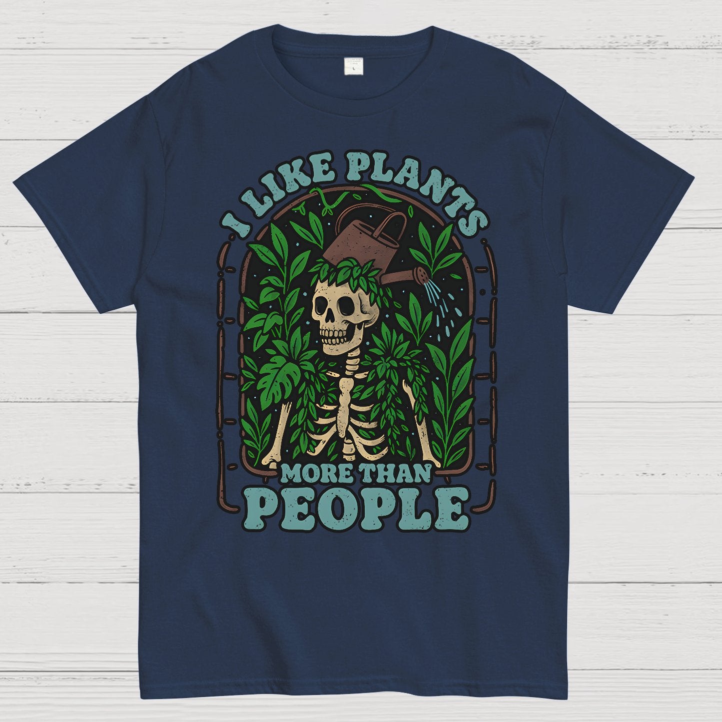 I Like Plants More Than People Geek T-Shirt