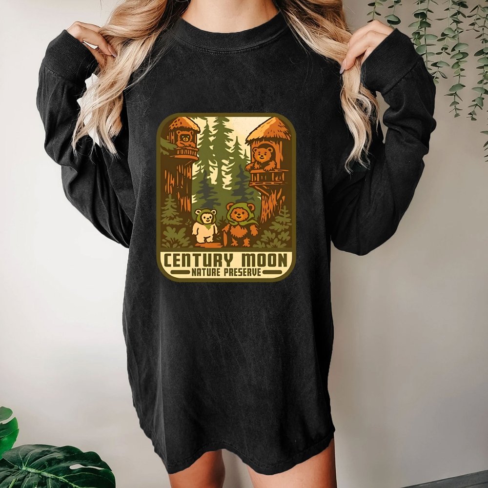 Century Moon Nature Preserve Washed Long Sleeve Tee