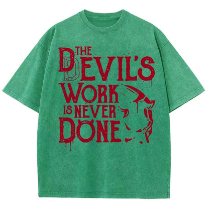 Never Done Vintage Distressed T-shirt