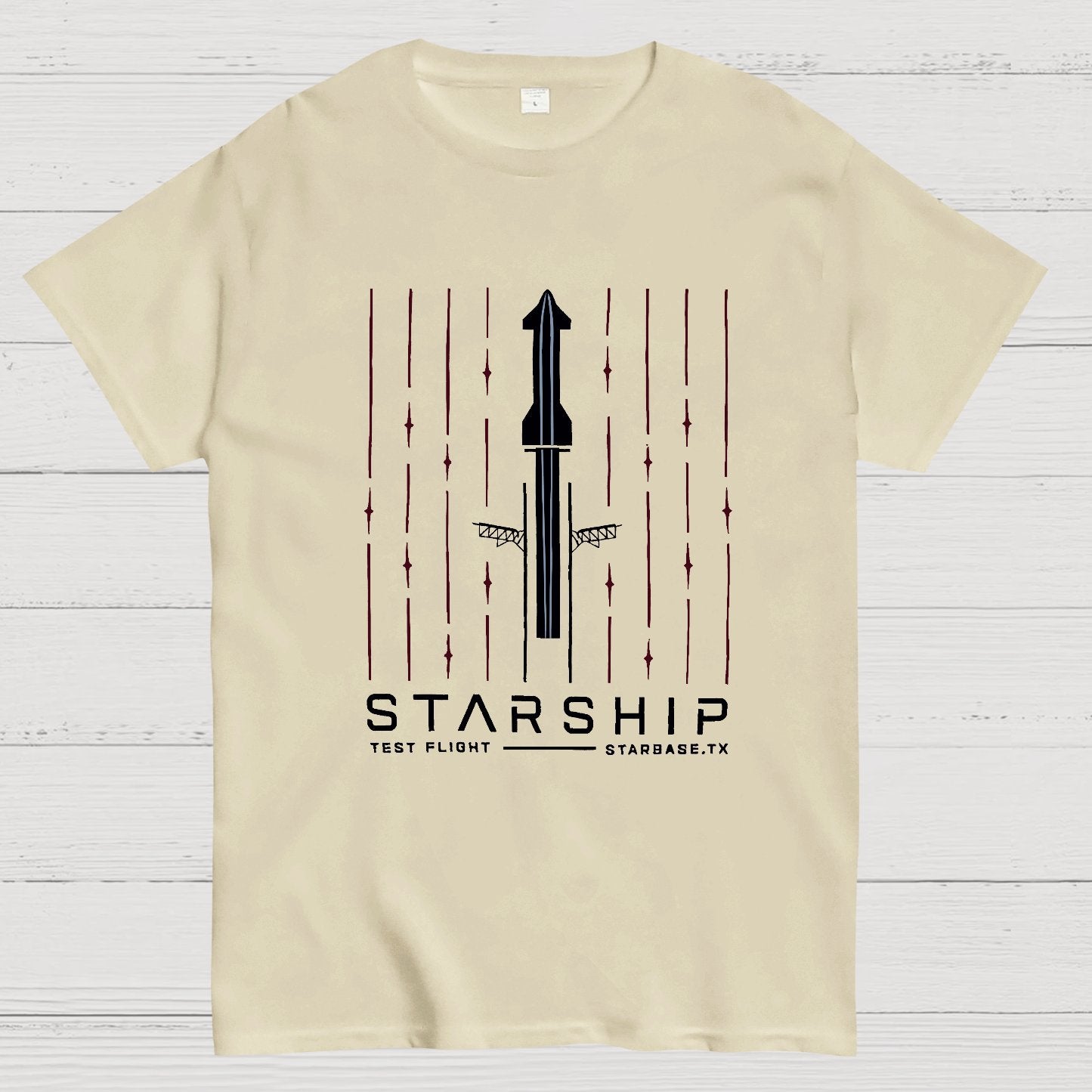 Starship Test Flight Nerdy T-Shirt