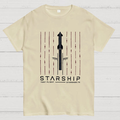 Starship Test Flight Nerdy T-Shirt