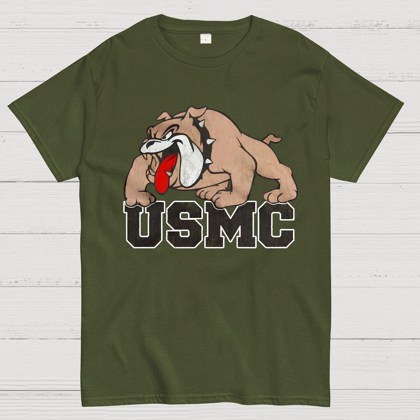 Bulldog USMC Geek T-Shirt