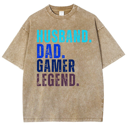 Gamer Dad Vintage Distressed T-shirt