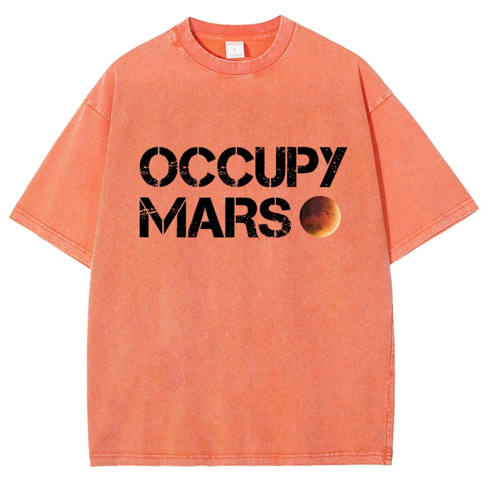 Occupy Mars Vintage Distressed T-shirt