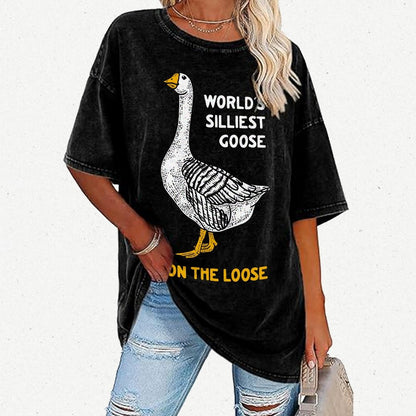 World's Silliest Goose Vintage Distressed T-shirt