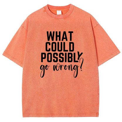 What Could Possibly Go Wrong Vintage Distressed T-shirt