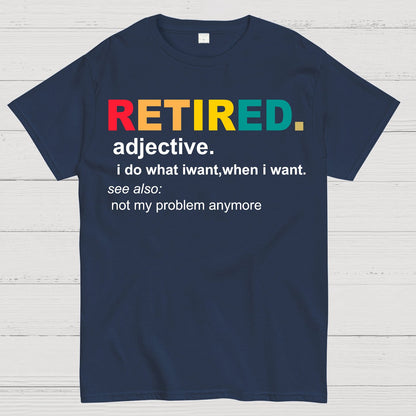 Retired Definition, Funny Retired Classic Geek T-Shirt