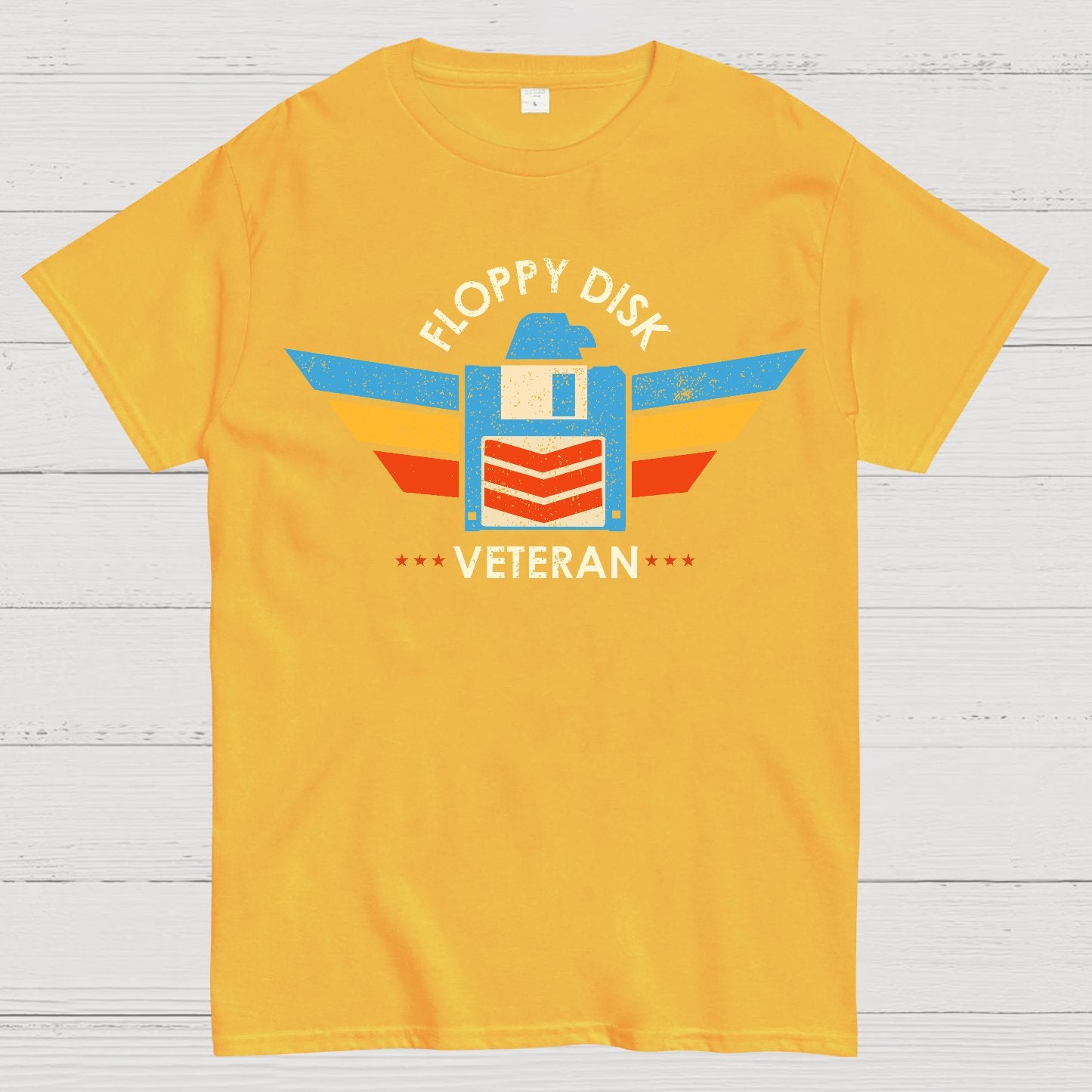 Floppy Disk Veteran Geek T-Shirt