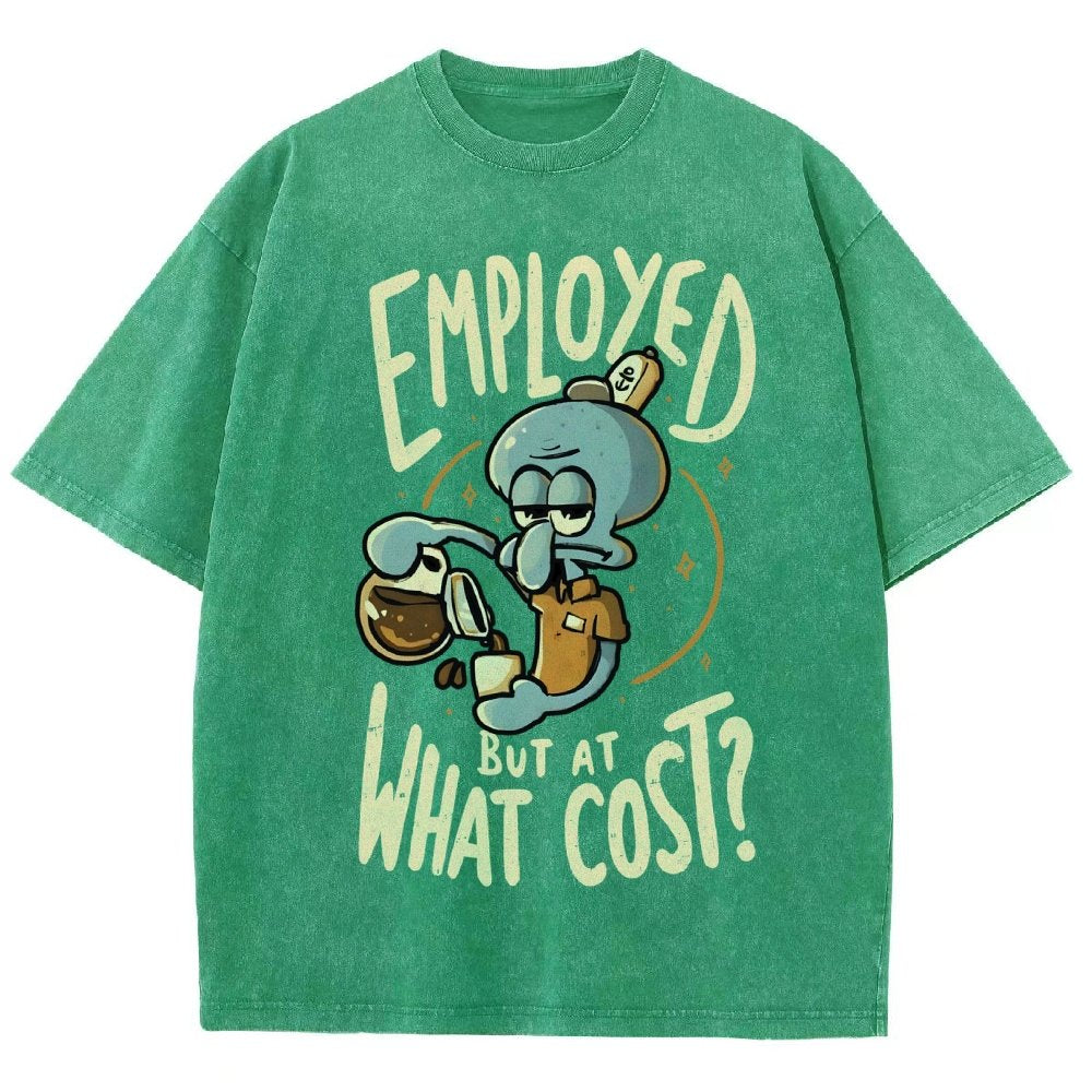 Employed But At What Cost Vintage Distressed T-shirt
