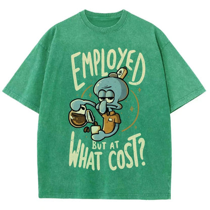 Employed But At What Cost Vintage Distressed T-shirt