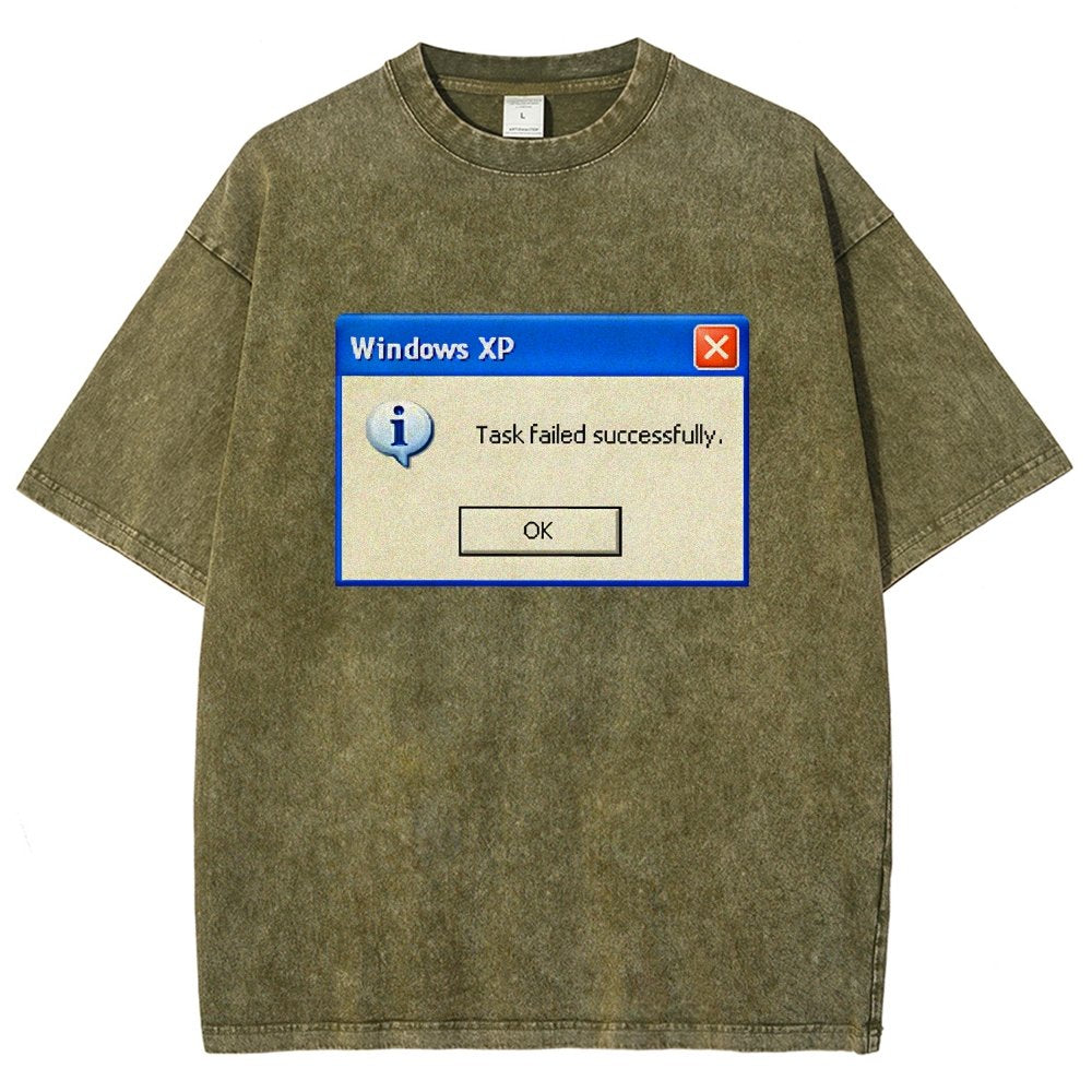 Task Failed Successfully Vintage Distressed T-shirt