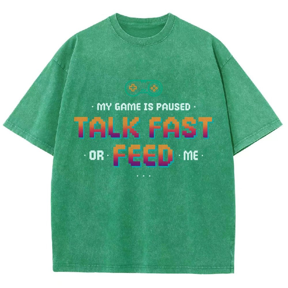 Feed the Gamer Vintage Distressed T-shirt