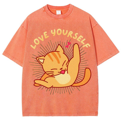 Love YourSelf Vintage Distressed T-shirt