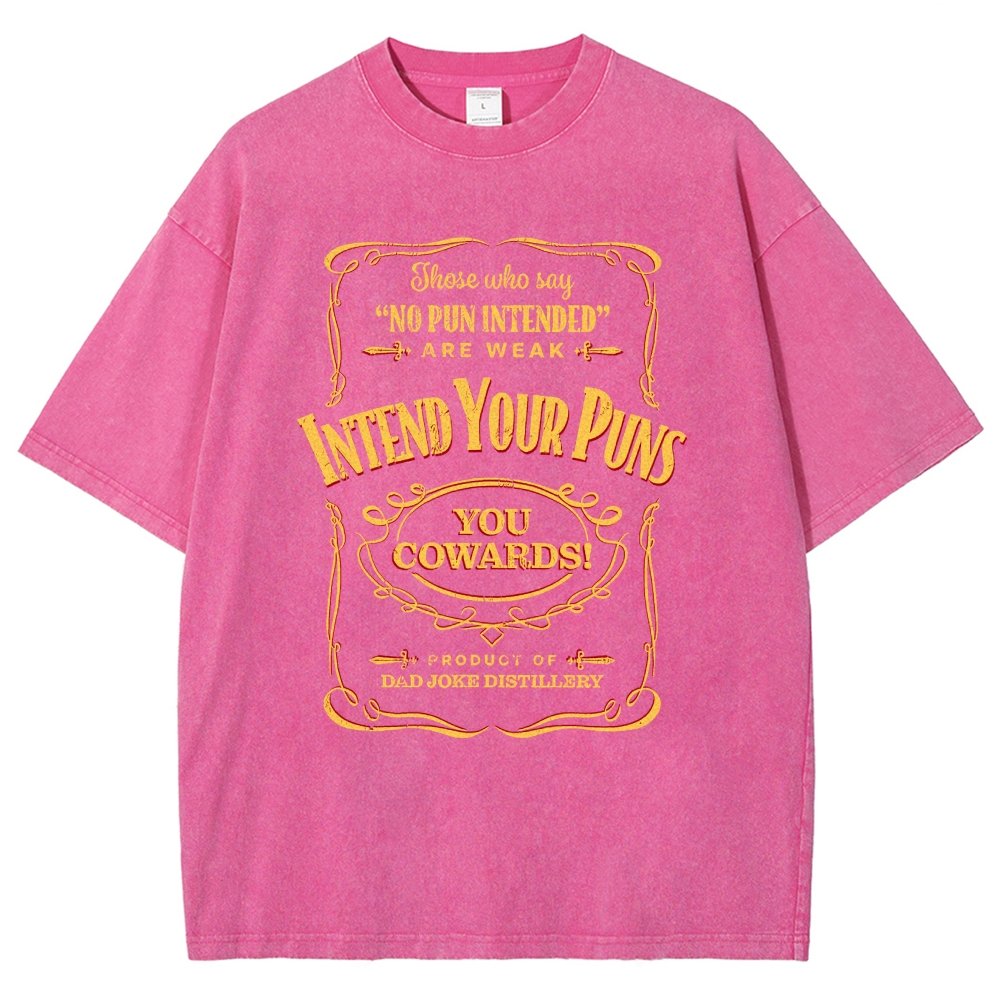 Intend Your Puns! Remix Vintage Distressed T-shirt