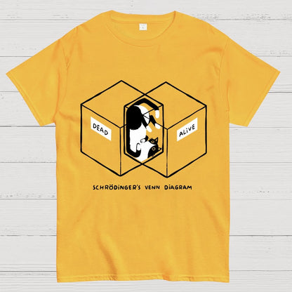 Schrodingers Venn Diagram Geek T-Shirt